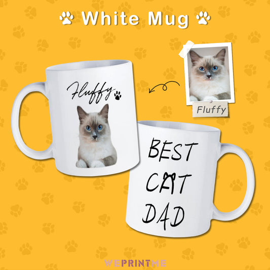 Custom Pet Face Best Pet Dad Pet Mom Mug-WEPRINTME-1