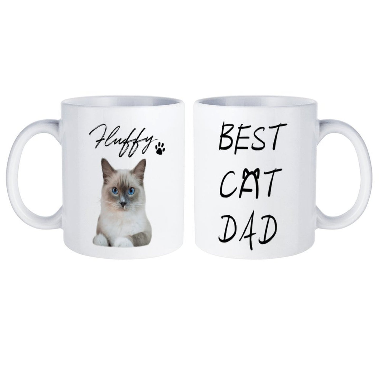 Custom Pet Face Best Pet Dad Pet Mom Mug-WEPRINTME-4