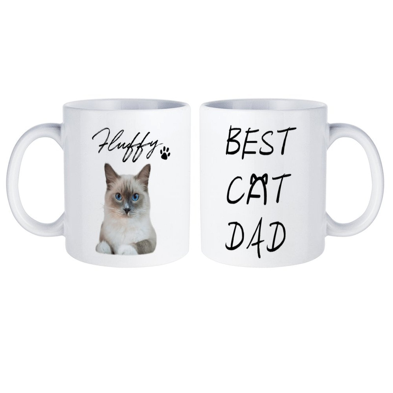 Custom Pet Face Best Pet Dad Pet Mom Mug-WEPRINTME-4