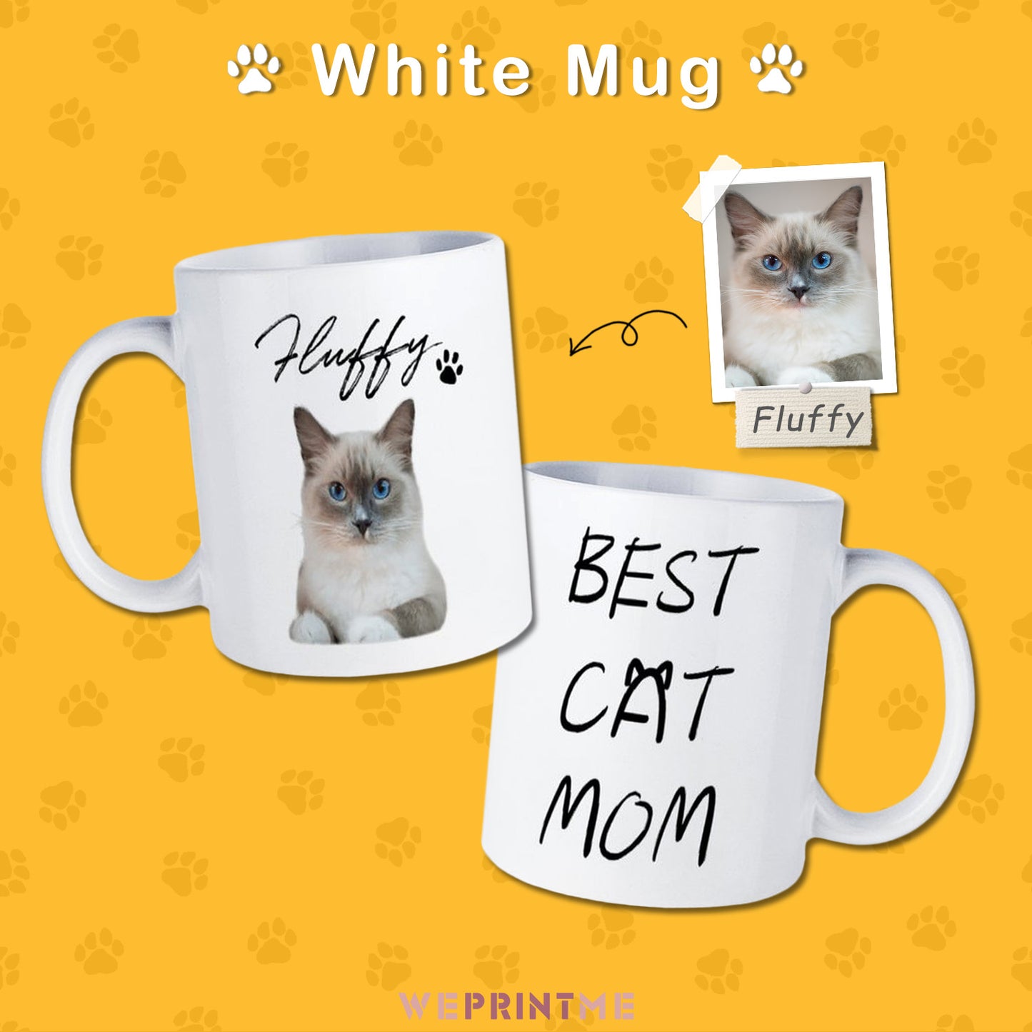 Custom Pet Face Best Pet Dad Pet Mom Mug-WEPRINTME-6