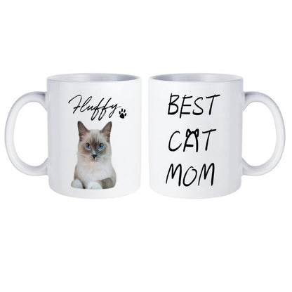 Custom Pet Face Best Pet Dad Pet Mom Mug-WEPRINTME-8