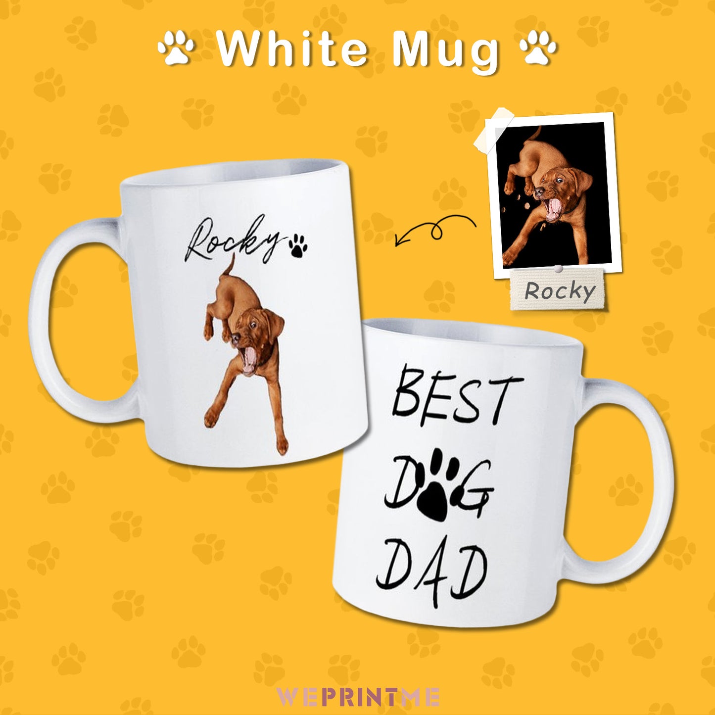 Custom Pet Face Best Pet Dad Pet Mom Mug-WEPRINTME-9