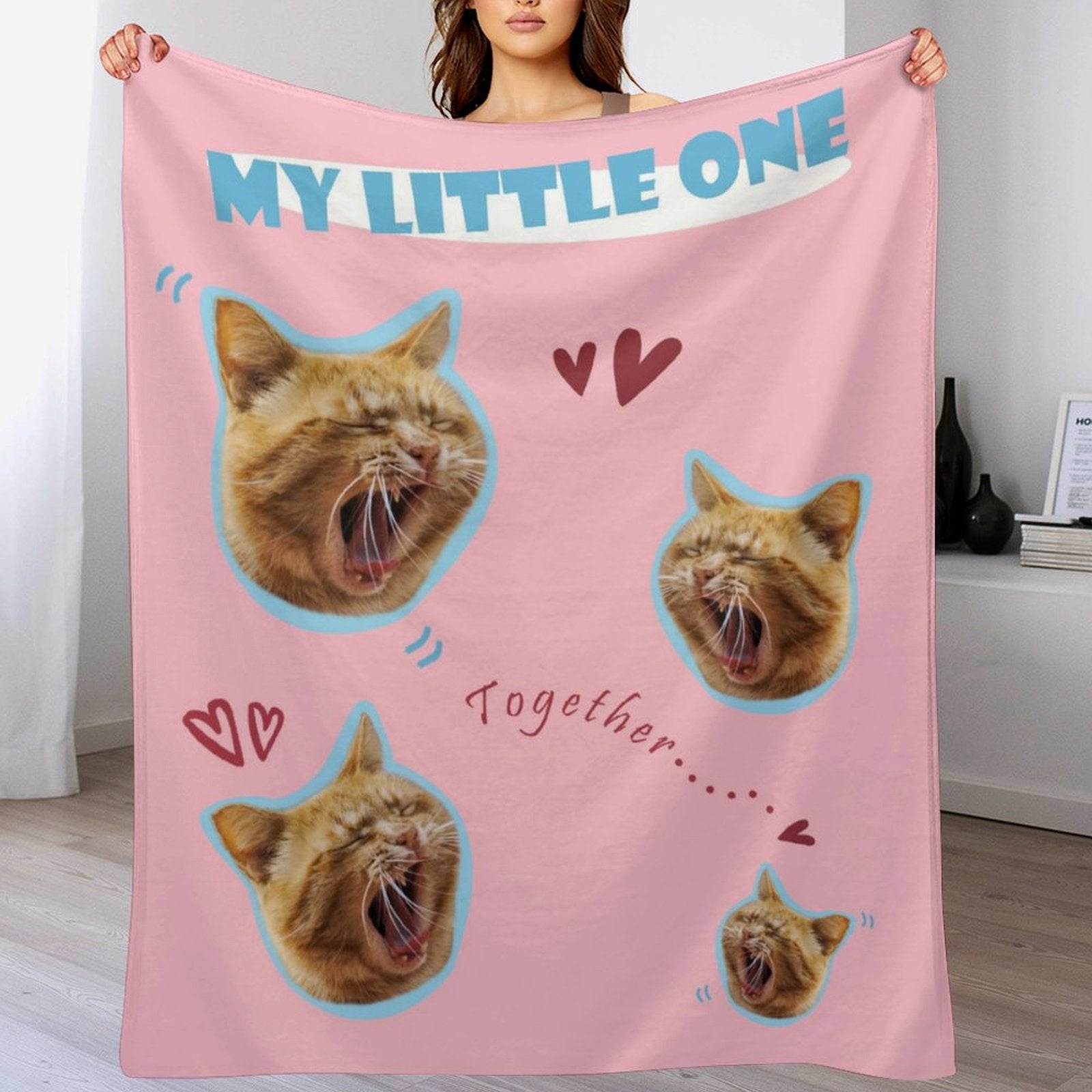 Custom Pet Face Blanket My Little One Blanket-WEPRINTME-2