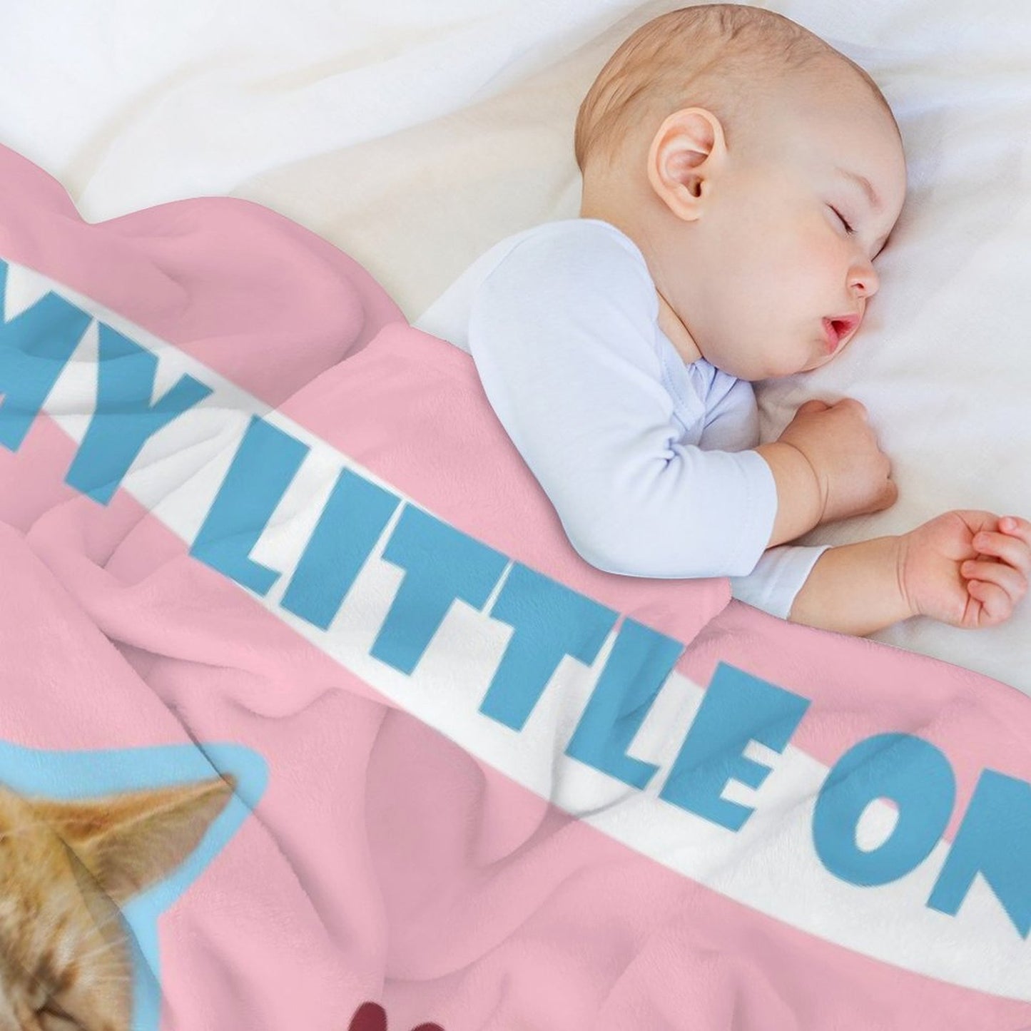 Custom Pet Face Blanket My Little One Blanket-WEPRINTME-6