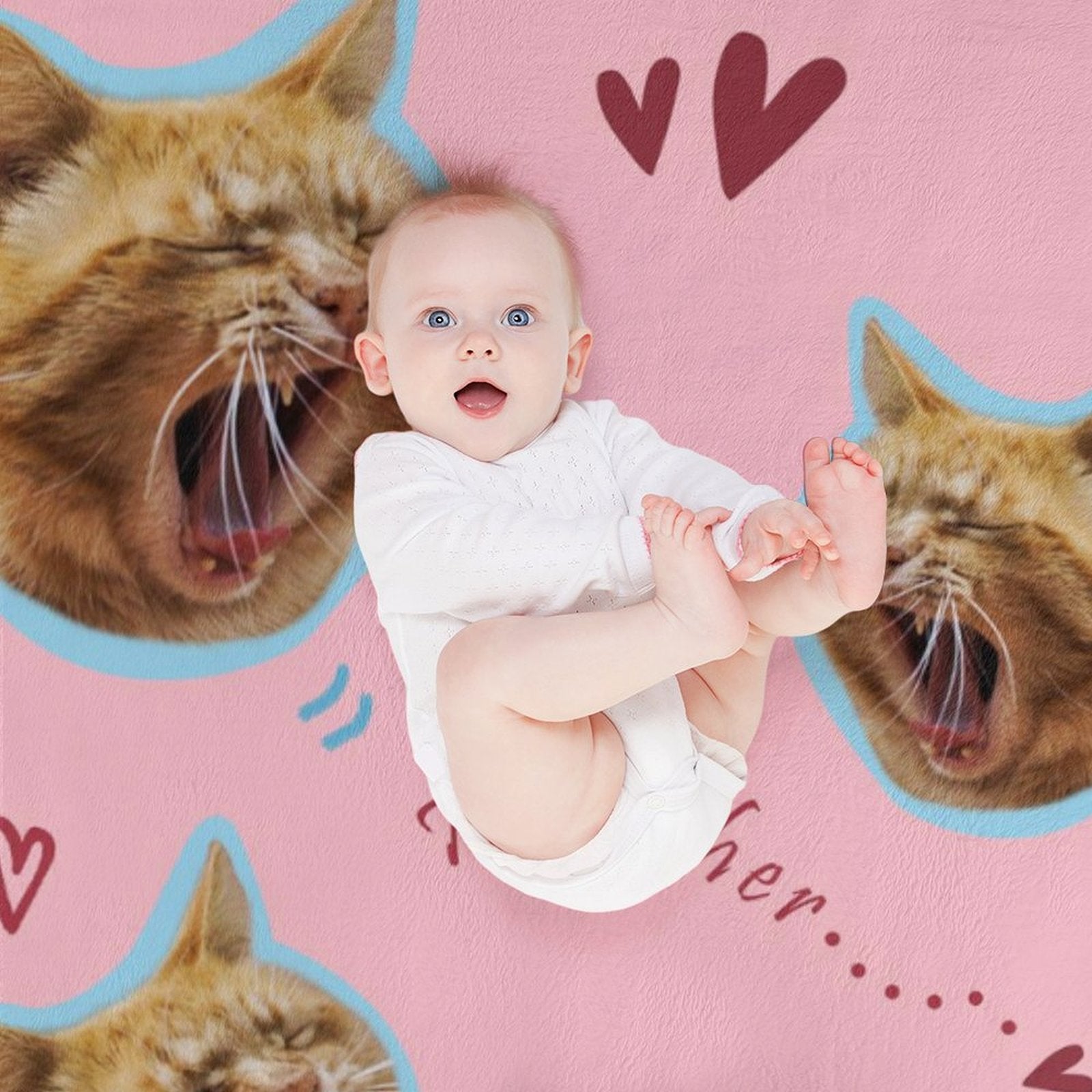 Custom Pet Face Blanket My Little One Blanket-WEPRINTME-7