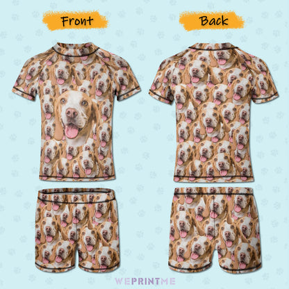 Custom Pet Face Funny Pet Face Kids Swimwear-WEPRINTME-12