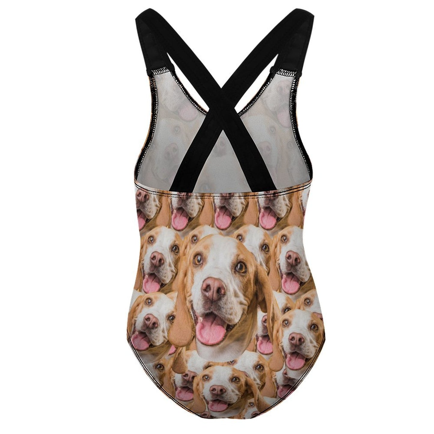 Custom Pet Face Funny Pet Face Kids Swimwear-WEPRINTME-8