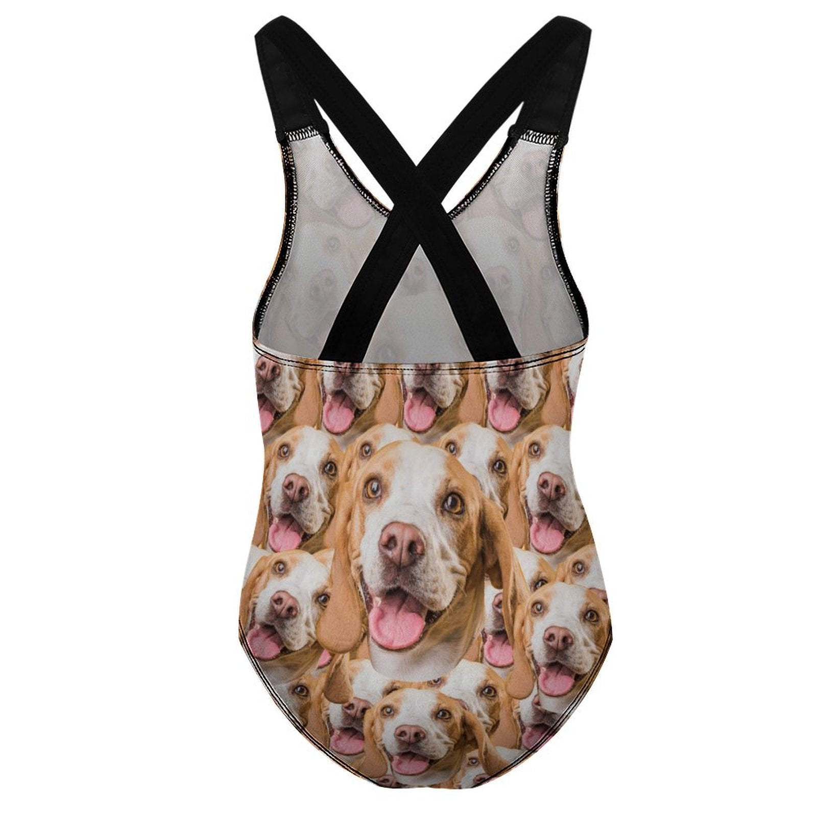 Custom Pet Face Funny Pet Face Kids Swimwear-WEPRINTME-8