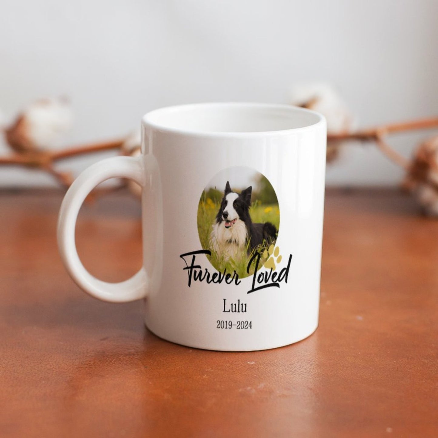 Custom Pet Face Furever Loved Mug-WEPRINTME-2