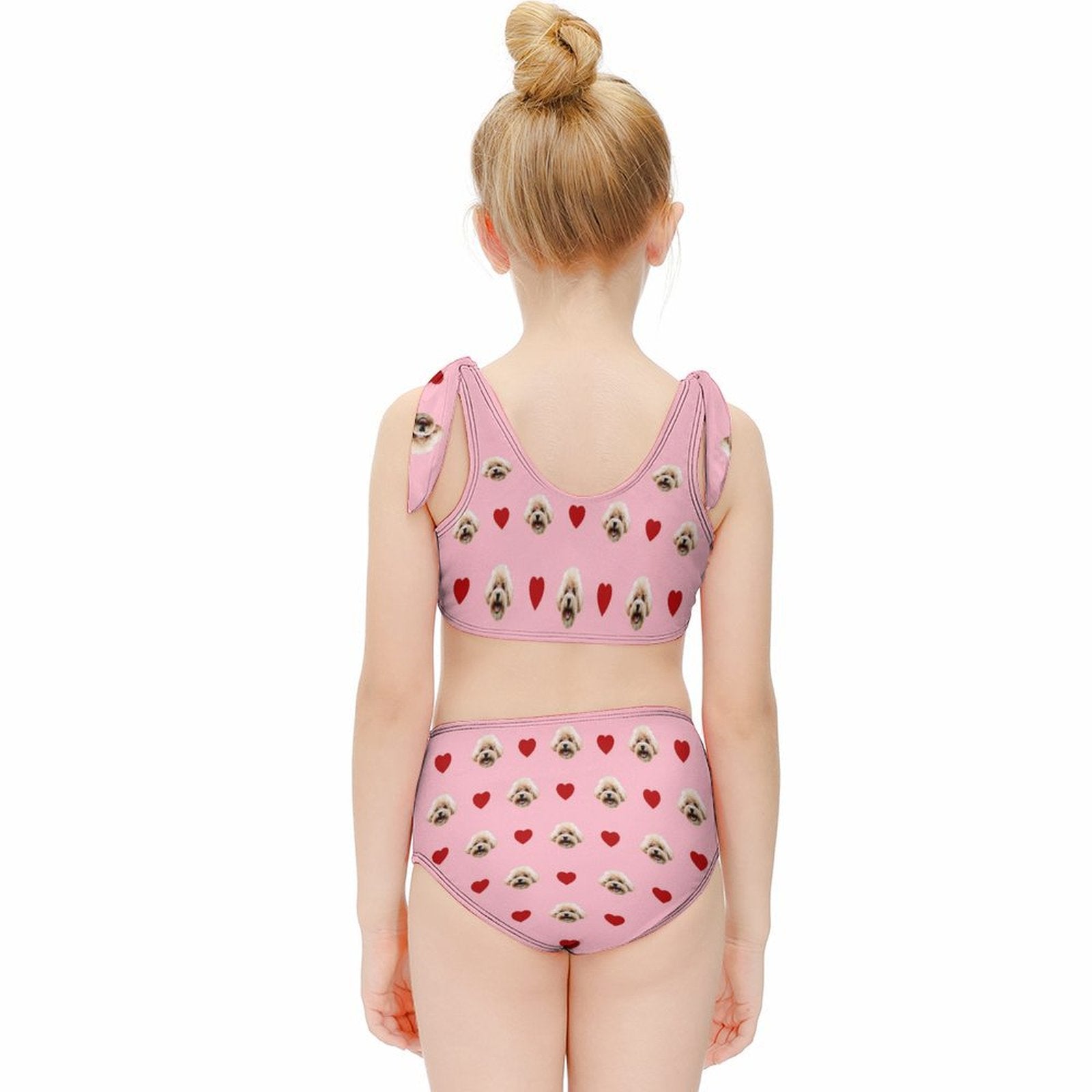 Custom Pet Face Girls Strappy Swimsuit-WEPRINTME-4