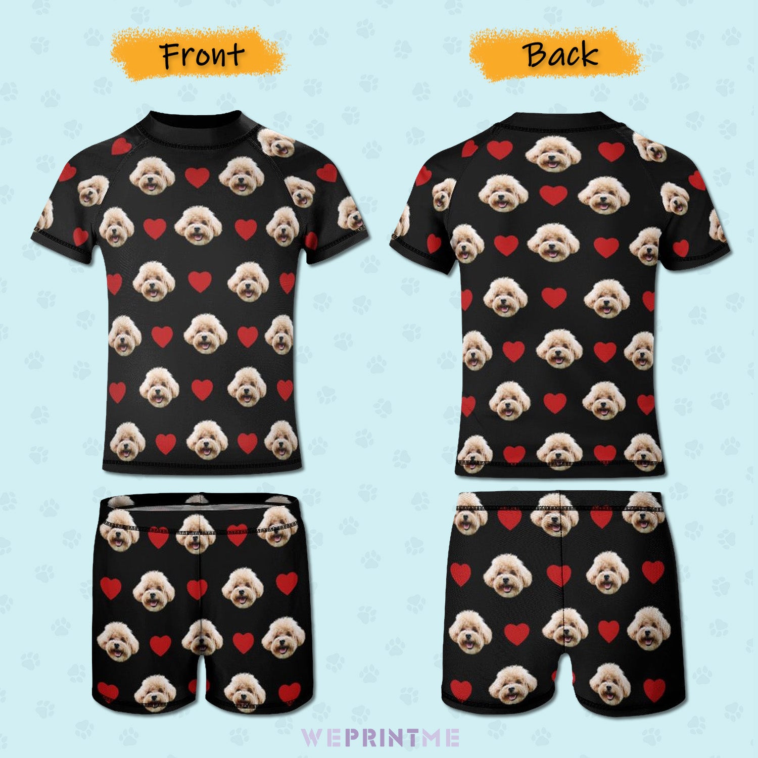 Custom_Pet_Face_Heart_Kids_Swimwear-WEPRINTME-12