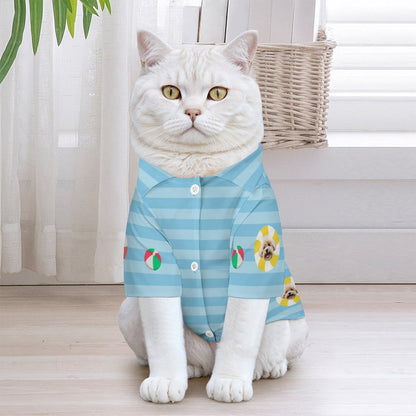Custom Pet Face Kids Pool Short Set Matching Pet Shirts-WEPRINTME-7