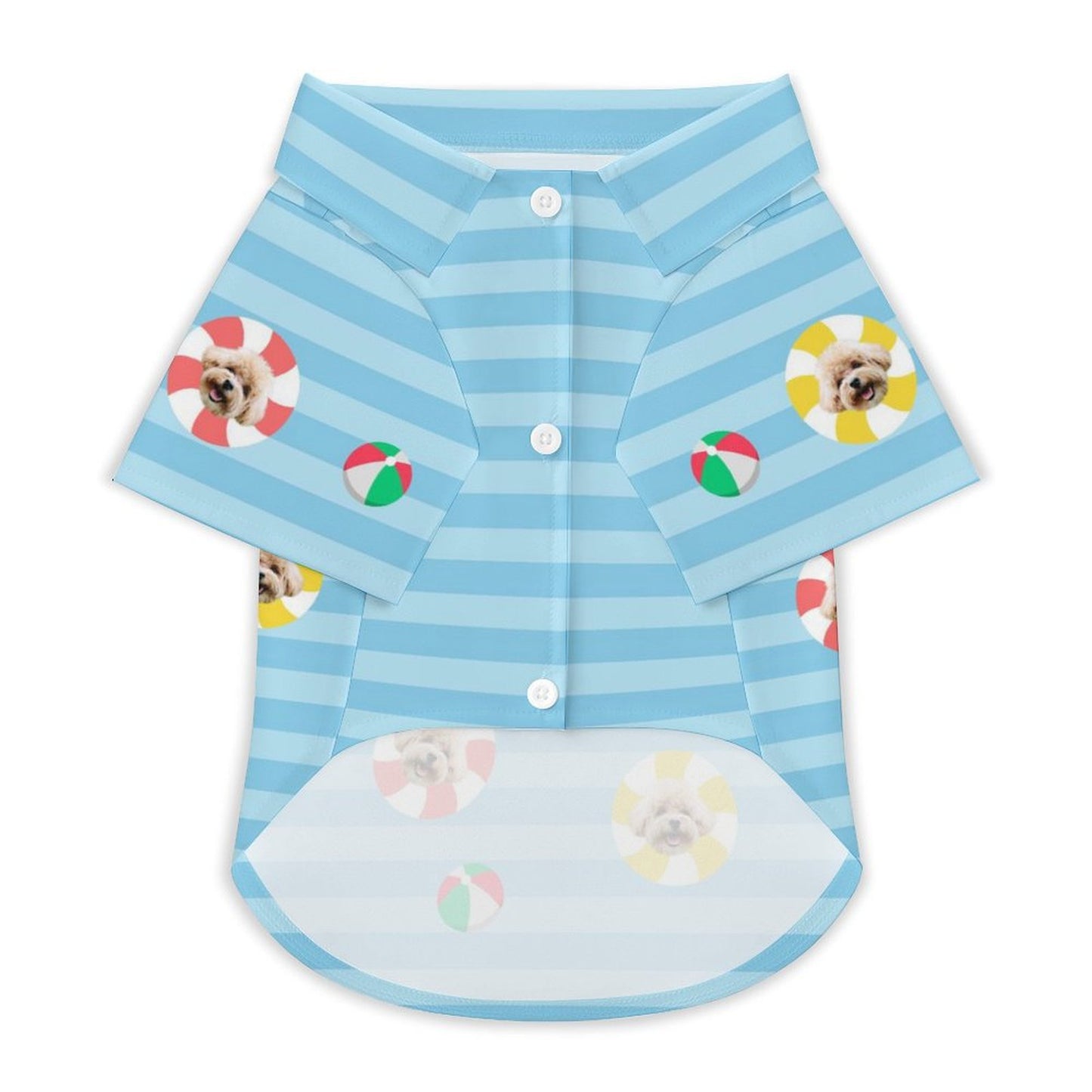 Custom Pet Face Kids Pool Short Set Matching Pet Shirts-WEPRINTME-8