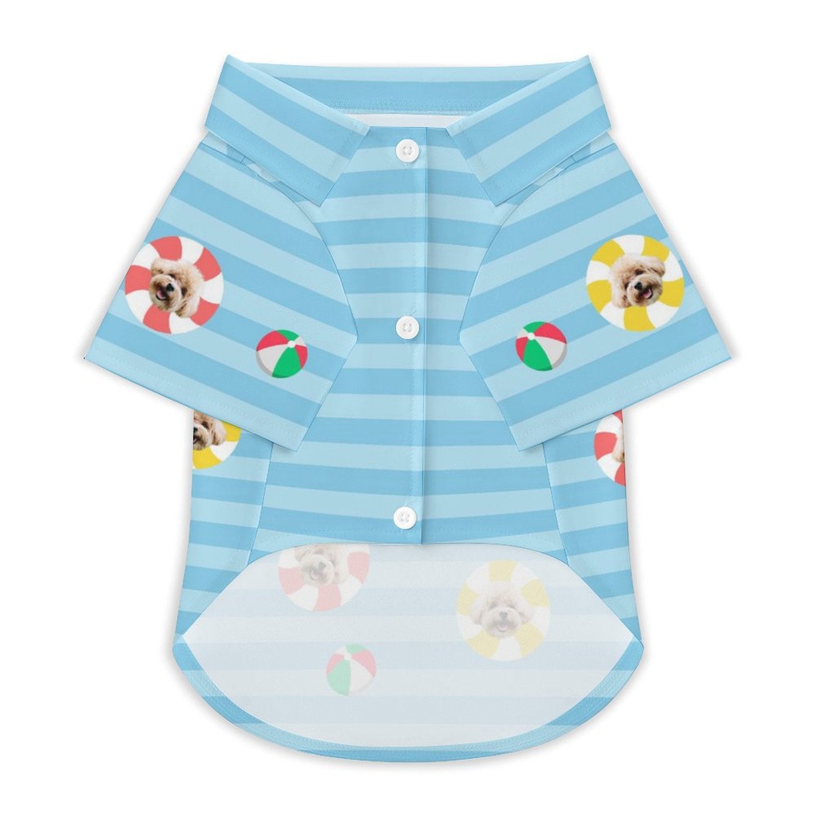 Custom Pet Face Kids Pool Short Set Matching Pet Shirts-WEPRINTME-8