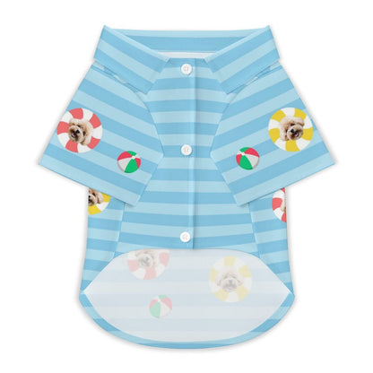 Custom Pet Face Kids Pool Short Set Matching Pet Shirts-WEPRINTME-8