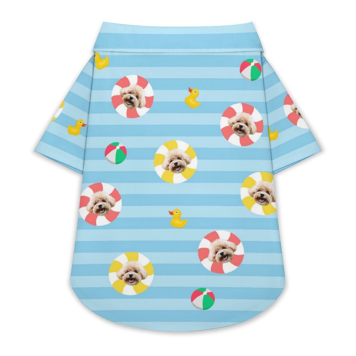 Custom Pet Face Kids Pool Short Set Matching Pet Shirts-WEPRINTME-9
