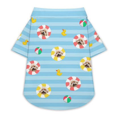 Custom Pet Face Kids Pool Short Set Matching Pet Shirts-WEPRINTME-9