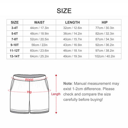 Custom Pet Face Kids Short Set Matching Pet Shirts-WEPRINTME-Shorts