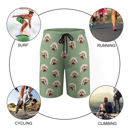 Custom Pet Face Kids Shorts Matching Pet Shirts-WEPRINTME-4