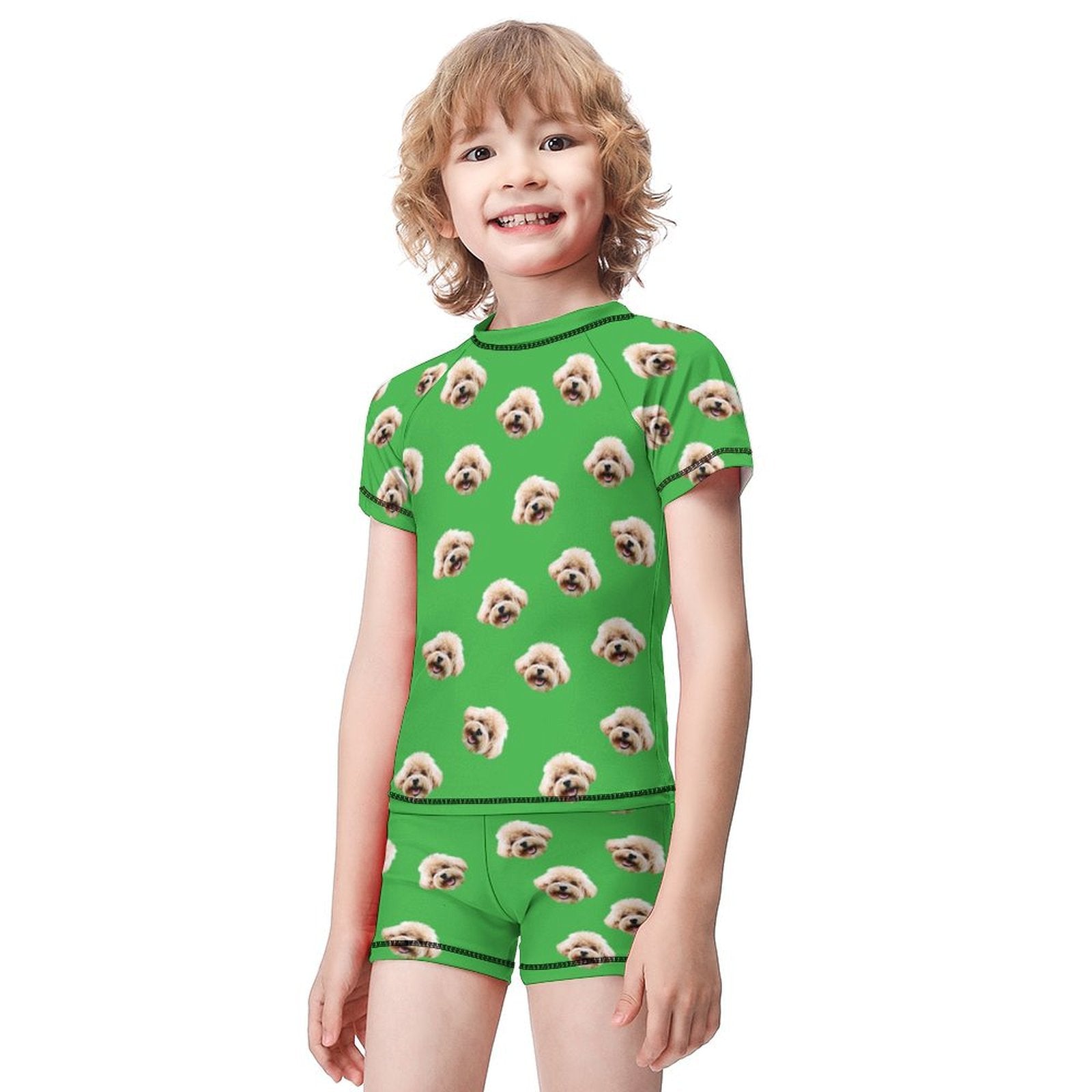 Custom Pet Face Kids Swimwear-WEPRINTME-12