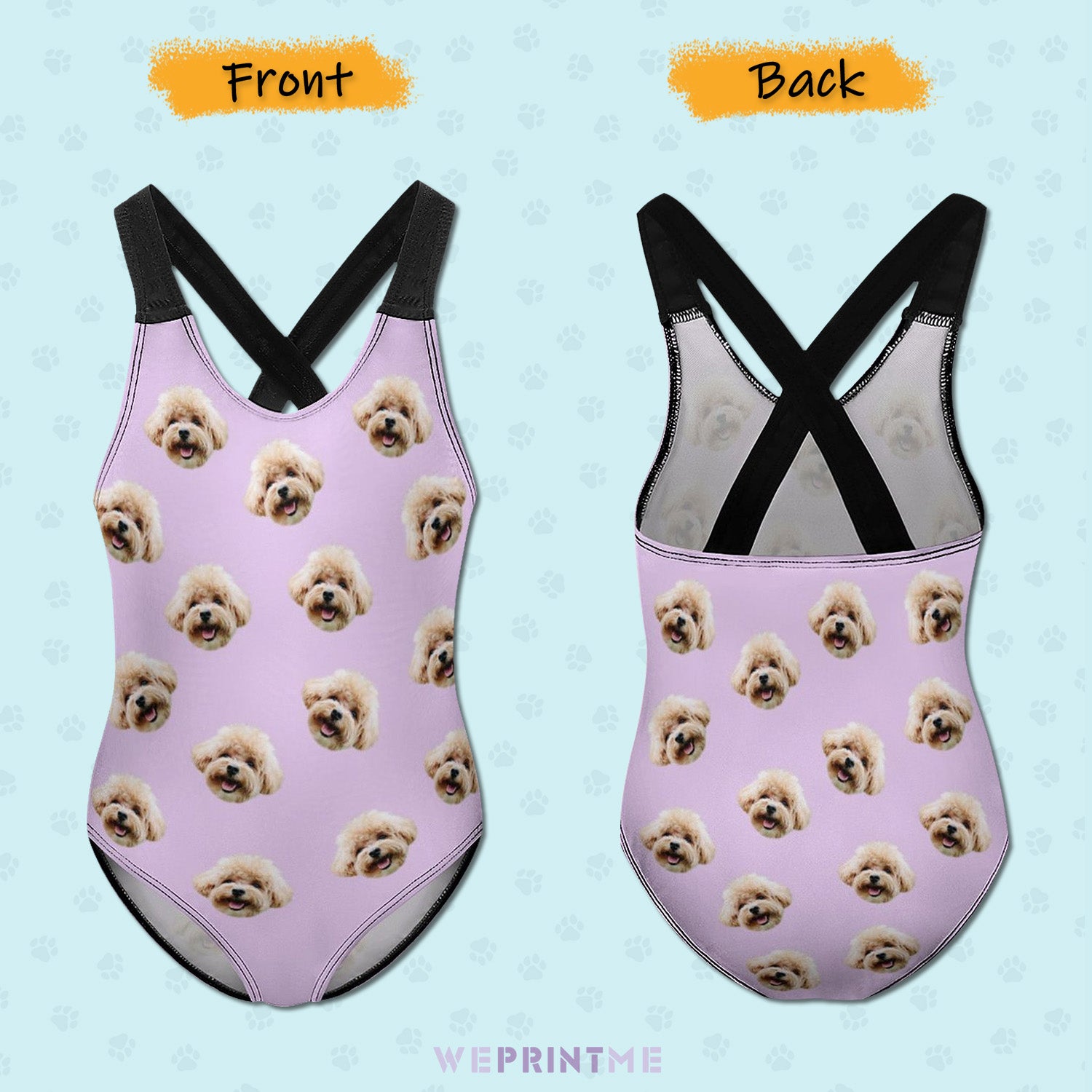 Custom Pet Face Kids Swimwear-WEPRINTME-2