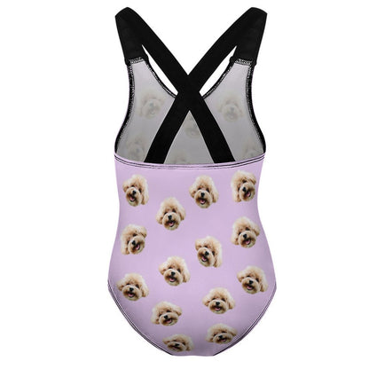 Custom Pet Face Kids Swimwear-WEPRINTME-8