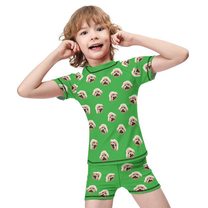 Custom Pet Face Kids Swimwear-WEPRINTME-9
