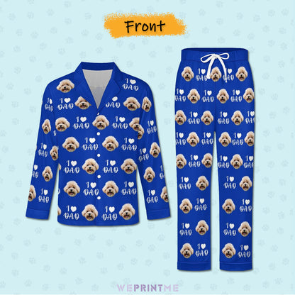 Custom Pet Face Love Parents Pajamas-WEPRINTME-3