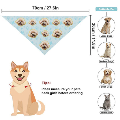 Custom Pet Face Love You Pet Scarf-WEPRINTME-13