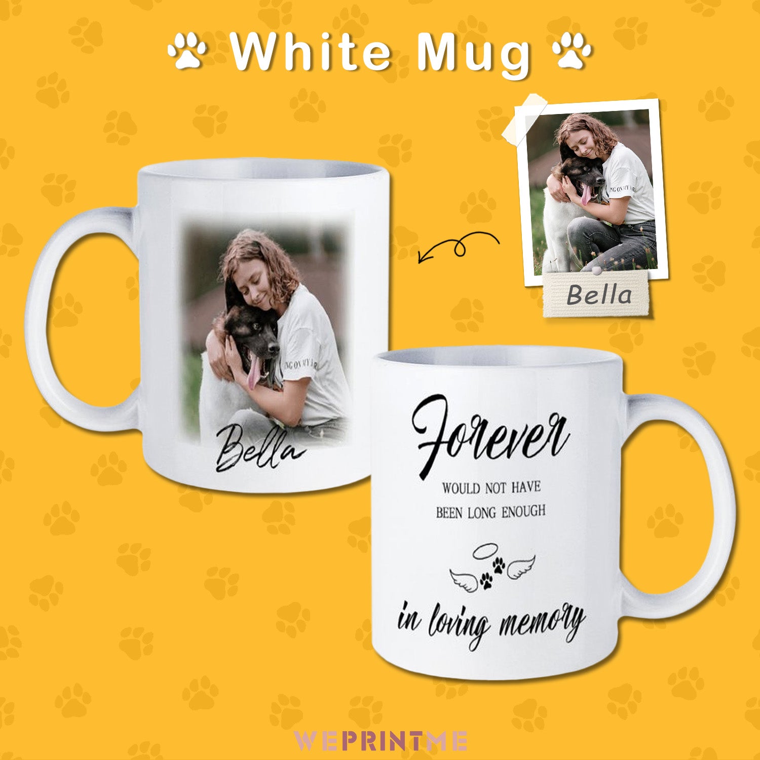Custom Pet Face Loving Memory Mug-WEPRINTME-1