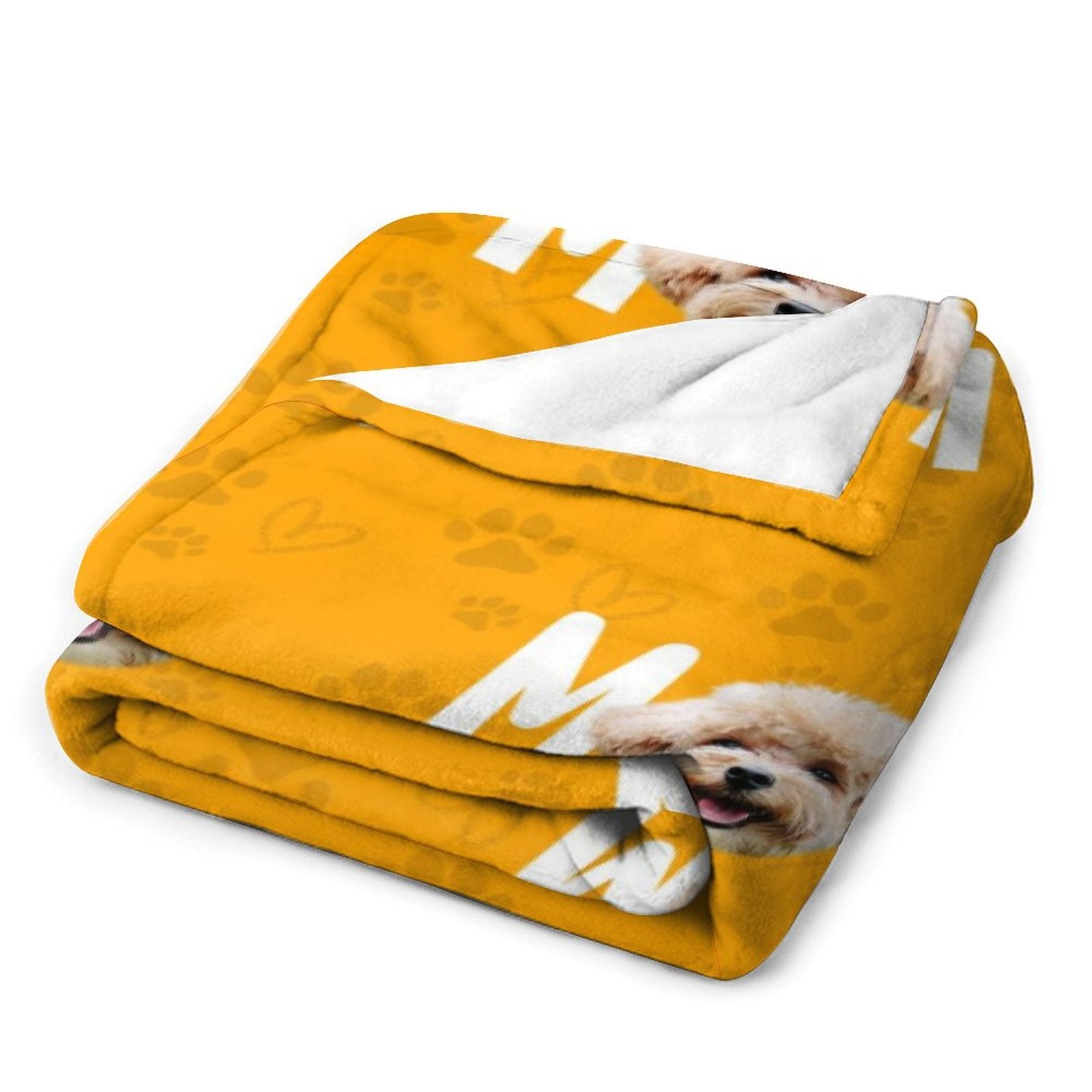 Custom Pet Face Mom Dad Fleece Blanket-WEPRINTME-7