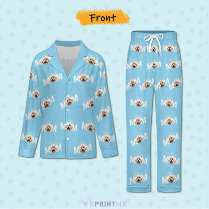 Custom Pet Face Mom&Dad Pajamas-WEPRINTME-3