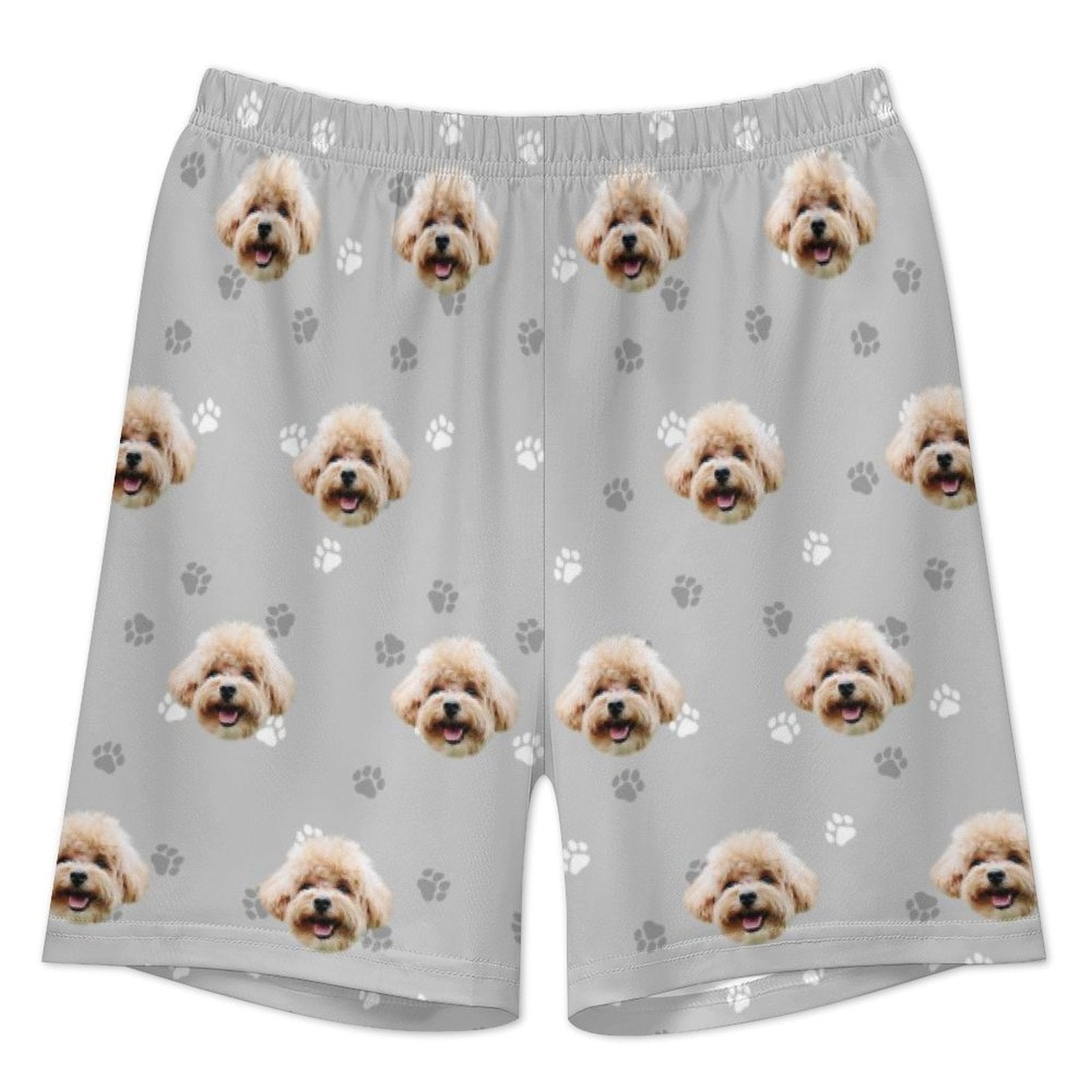 Custom Pet Face Pet and Paws Kids Short Pajama Set-WEPRINTME-6