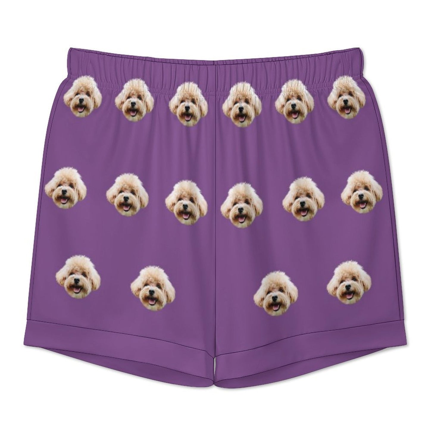 Custom Pet Face Women's Short Pajama Set-WEPRINTME-6