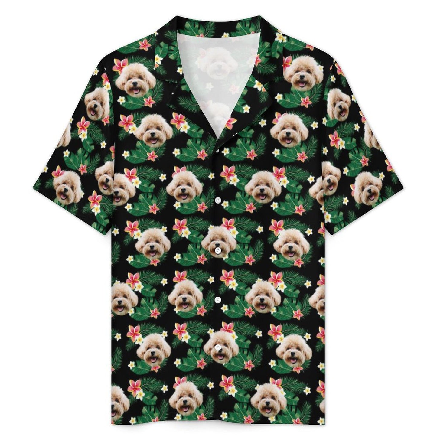 Custom Pet Flowers Women's Short Pajama Set-WEPRINTME-5
