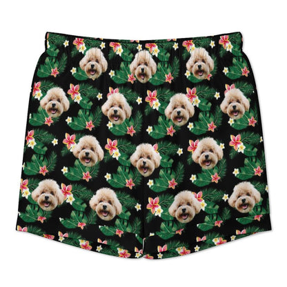 Custom Pet Flowers Women's Short Pajama Set-WEPRINTME-6