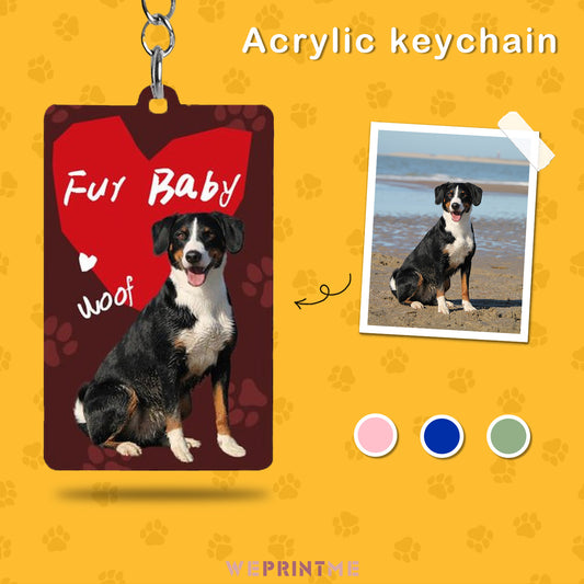 Custom Pet Fur Baby Acrylic Keychain-WEPRINTME-1