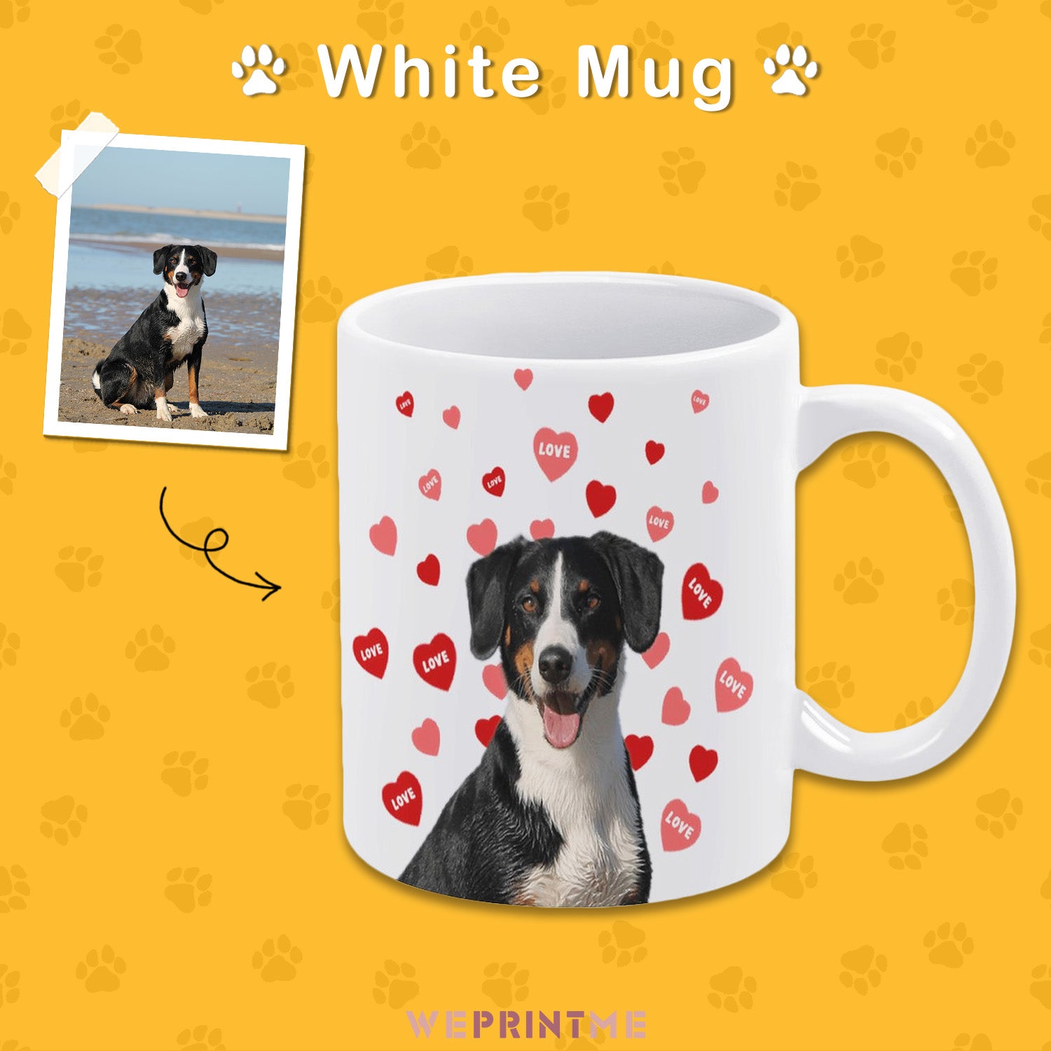 Custom Pet Heart Love Mug-WEPRINTME-1