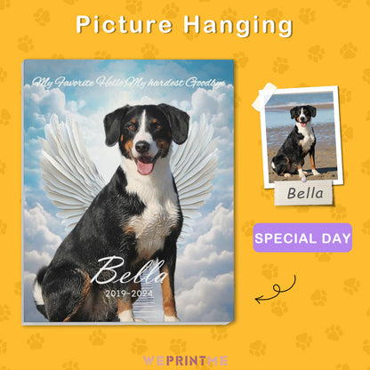 Custom Pet Photo Angel Memorial Wall Art-WEPRINTME-1