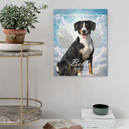 Custom Pet Photo Angel Memorial Wall Art-WEPRINTME-2