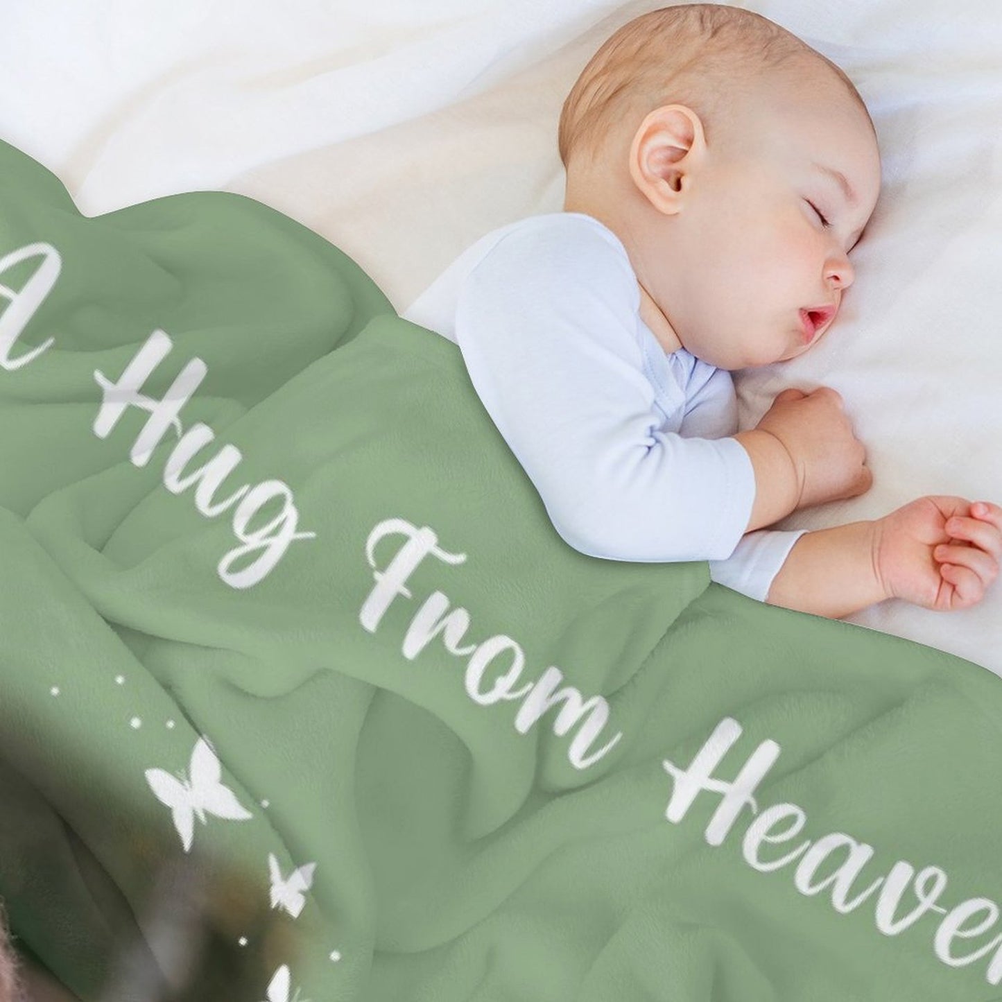 Custom Pet Photo Blanket A Hug from Heaven Blanket-WEPRINTME-6