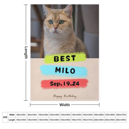 Custom Pet Photo Blanket Best Day Ever Birthday Blanket-WEPRINTME-6