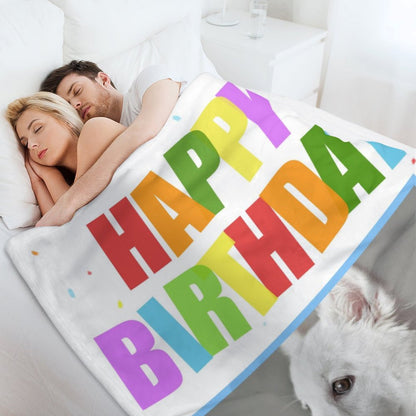 Custom Pet Photo Blanket Happy Birthday Blanket-WEPRINTME-5