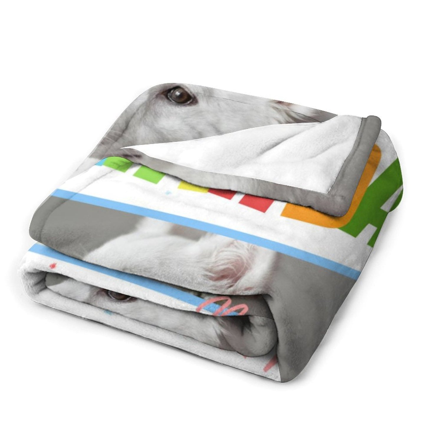 Custom Pet Photo Blanket Happy Birthday Blanket-WEPRINTME-7