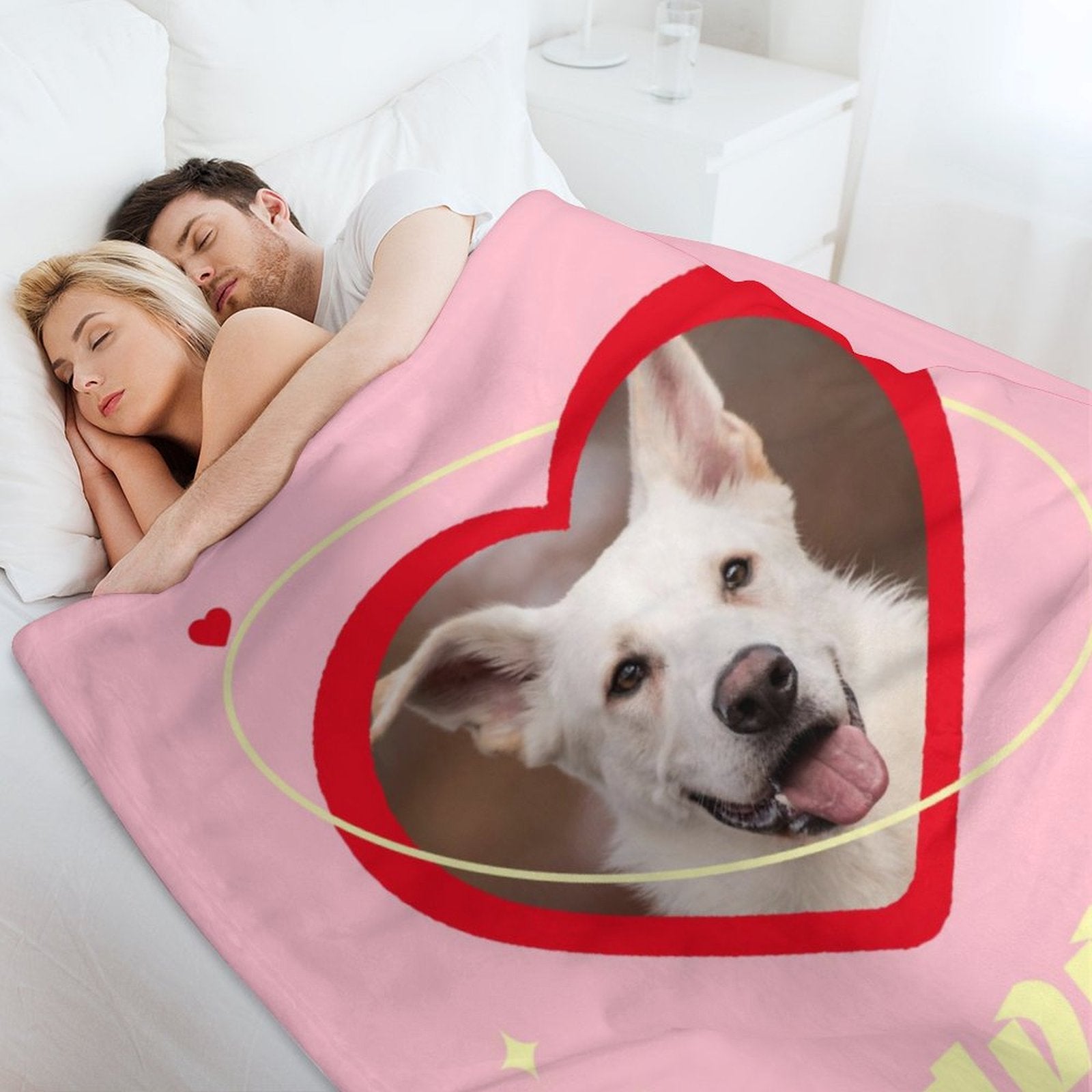 Custom Pet Photo Blanket Happy Puppy Blanket-WEPRINTME-5