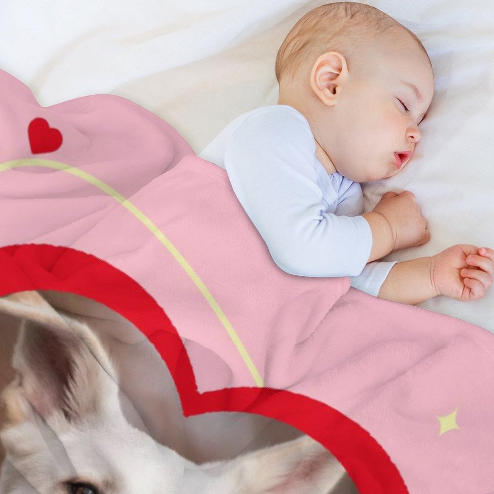 Custom Pet Photo Blanket Happy Puppy Blanket-WEPRINTME-6