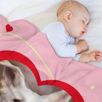 Custom Pet Photo Blanket Happy Puppy Blanket-WEPRINTME-6