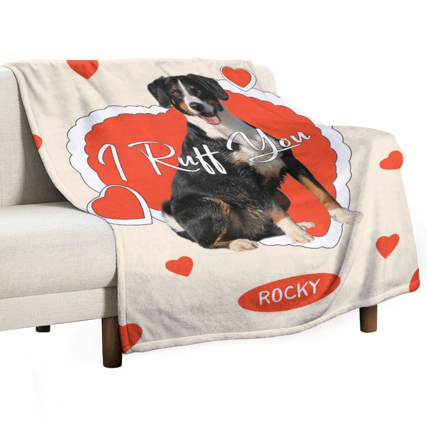 Custom Pet Photo Blanket I Ruff You Blanket-WEPRINTME-4