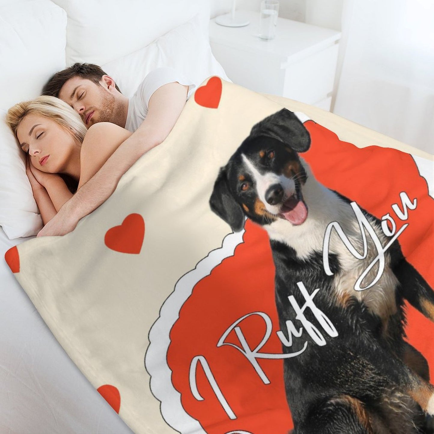 Custom Pet Photo Blanket I Ruff You Blanket-WEPRINTME-5