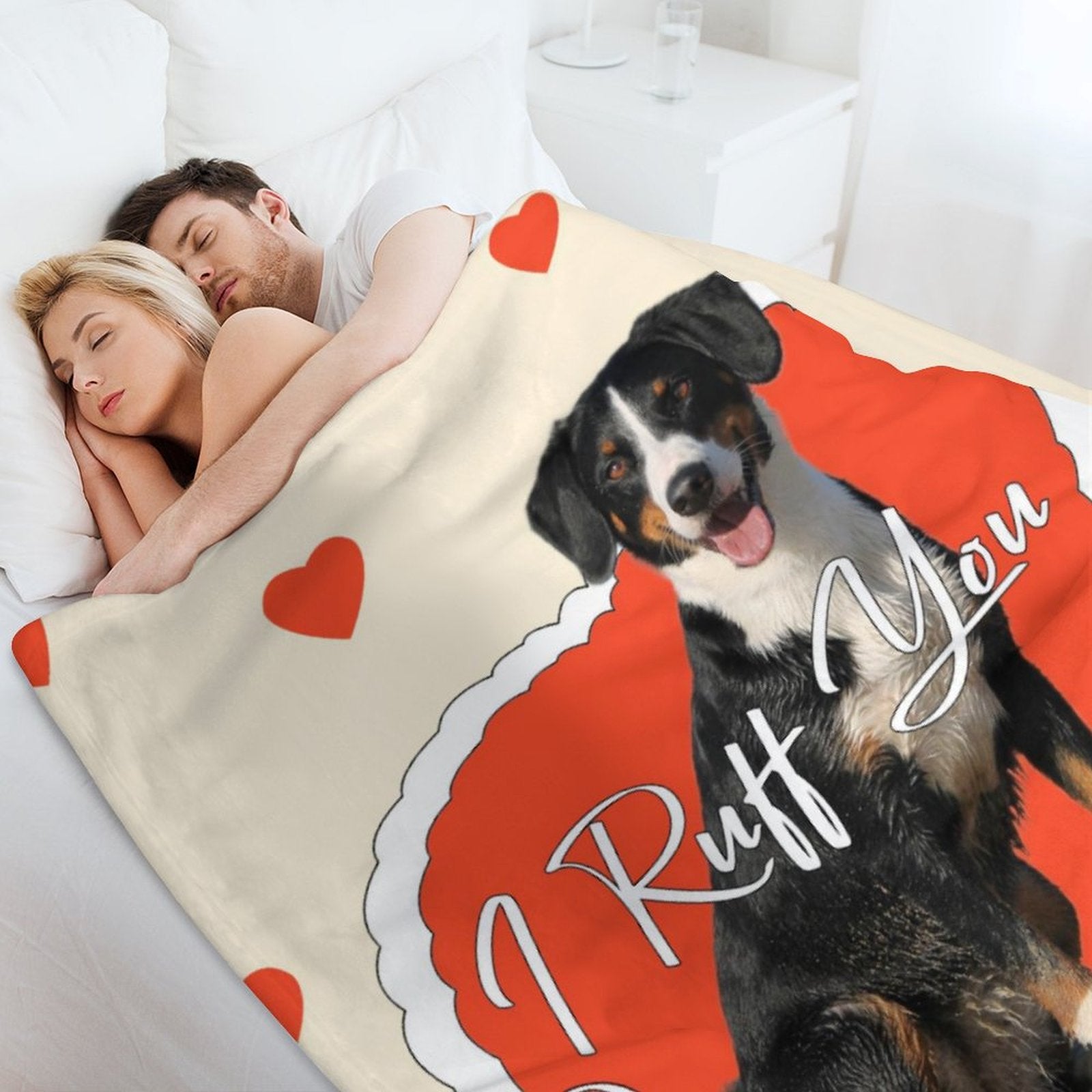 Custom Pet Photo Blanket I Ruff You Blanket-WEPRINTME-5